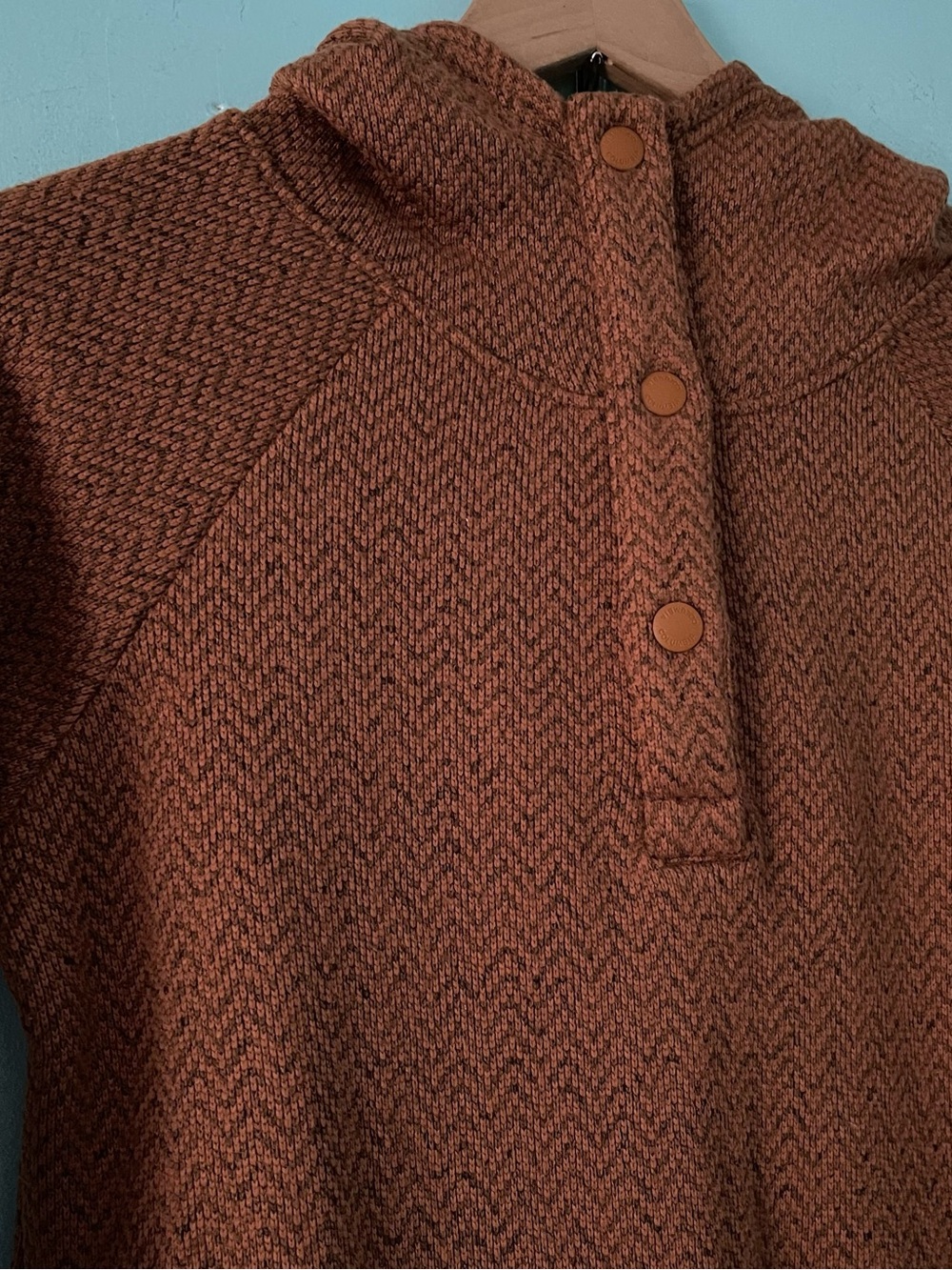 Columbia Darling Days II 1/2 Snap Sweater Fleece Pullover Jacket Hoodie Brown S